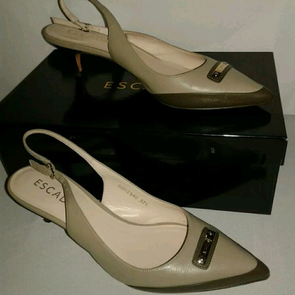 ESCADA Women's Slingback Heel Shoes Size 7.5 - Picture 2 of 8